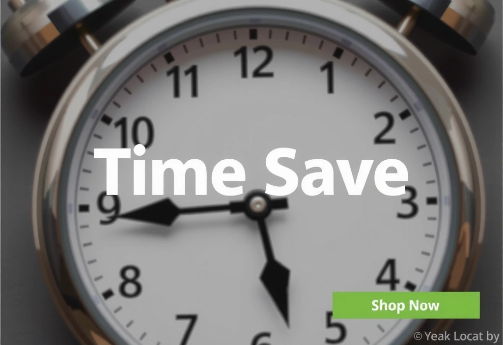 Clock with fast-moving hands symbolizing time efficiency